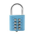 thumbnail image 1 of Padlock for Locker Combination Thick Push Button Lock with 8 Digits Combination Zinc Alloy Body for Holes within 5.5mm Diameter, 1 of 2