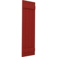 thumbnail image 3 of Ekena Millwork 14"W x 67"H Americraft Four Board (2 Batten) Exterior Real Wood Joined Board-n-Batten Shutters (Per Pair), Fire Red, 3 of 10