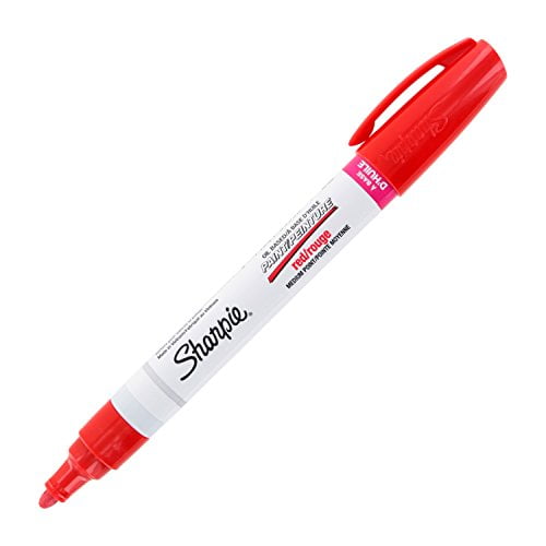 Sharpie OilBased Paint Marker, Medium Point, Single, Red (SAN35550