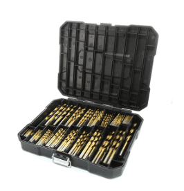 230Pcs/Set HSS Drill Bits Titanium Drill Bit Set 118° Tip Twist Drill Bit Kit for Metal Steel Iron Wood Plastic with Storage Case