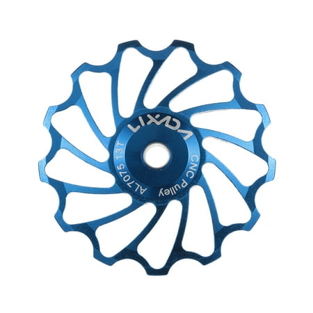 Lixada Lixada MTB Road Bike Ceramic Pulley 7075 Aluminum Alloy Rear Derailleur 13T Guide Cycling Ceramics Bearing Jockey Wheel