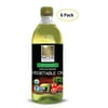 Native Harvest Organic Non-GMO Naturally Expeller Pressed Vegetable Oil, 1 Litre (33.8 FL OZ) 6 Packs