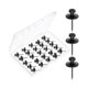 thumbnail image 1 of Mr. Pen- Clavos para Colgar Cuadros de Doble Cabeza, Paquete de 25 Clavos Negros para Cuadros, Tachuelas para Colgar en la Pared, Alfileres de Pared para Colgar en la Pared, Clavos para Colgar, Chinch, 1 of 5