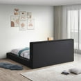 thumbnail image 5 of Meridian Furniture Terra Black Boucle Fabric Queen Bed, 5 of 8