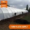 thumbnail image 3 of Farm Plastic Supply - Panda Film Light Deprivation Greenhouse Cover - 6 mil - (40' x 100') - 100% Blackout Tarp, Black White Plastic Sheeting, Green House Poly Film, 3 of 5