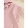 thumbnail image 6 of Bagilaanoe 2pcs Toddler Baby Boy Girl Shorts Set Short Sleeve Hooded  Tops + Shorts 6M 12M 18M 24M 3T 4T Kids Casual Summer Clothes, 6 of 7