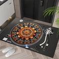 thumbnail image 1 of Xihbxyly Tapete Multicolor con Diseño de Tocadiscos, Antideslizante y Resistente a La Suciedad, Ideal para Decorar El Salón, Microfibra Absorbente, Fácil de Limpiar, Ideal para Regalar, para Baño y M, 1 of 7
