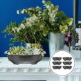 thumbnail image 7 of PAMINGONO Horticultural Flowerpot Plastic Flowerpots Black for Bonsai Planting Pots 6Pcs, 7 of 7