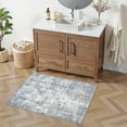 thumbnail image 5 of Uermei 2x3 Washable Entryway Rug: Non-Slip Soft Small Indoor Area Rug for Hallway Bedroom Kitchen, Stain-Resistant Durable Abstract Carpet for Porch Laundry Kids Room Home Decor - Blue Gray, 5 of 10