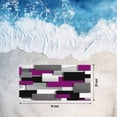 thumbnail image 2 of Beach Towel Purple Geometric Bath Pool Towels Modern Abstract Checkered Absorbent Beach Towel Soft Large Quick Dry Lightweight Camping Travel Sports Yoga Gym Swim Towels for Adult 35x70 Inch, 2 of 9