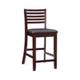 thumbnail image 2 of Home Square 2-Piece Furniture 24" Counter Stool Set in Espresso, 2 of 10