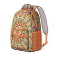 thumbnail image 2 of Tribal Boho Mandala Waterproof Backpack - Lightweight Durable Bookbag with Padded Straps for Commuters, 2 of 6