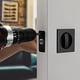 thumbnail image 3 of 4X Cerradura para Puerta de Bolsillo, Herrajes para Puerta de Bolsillo Cuadrados de Privacidad ContemporáNeos en Negro Mate, Cerradura para Puerta de Bolsillo Corrediza Negra, 3 of 4