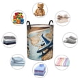 thumbnail image 4 of Fotbe Airplane World Map Adventure Cesto de Ropa con Asas, Cesto Impermeable de Gran Capacidad, Bolsa de Lavado para Dormitorio, Cesto de Ropa con Ruedas y Asas-Medium, 4 of 6