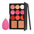 thumbnail image 3 of Kit de maquillaje cosmético Paleta correctora brillo de labios Paleta con pincel de maquillaje esponja para Yeacher, 3 of 8