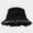 Black, variant on HNMKIU Distressed Denim Unisex Fisherman Hat for Outdoor Travel and Street Fashion Sun Black,M