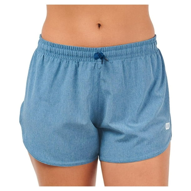 Short Melange Wilson Para Mujer Azul Talla M