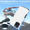 thumbnail image 6 of KOMI for iPhone 16 Pro Wallet Case with Card Holder + 2 Tempered Glass Screen Protector Protective Shockproof Hidden Card Slot Slim Case Women Men iPhone 16 Pro 6.3″ 2024 Silver, 6 of 7