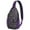 Dark Blue Christmas-2, variant on Sling Backpack,Dark Blue Christmas Dog and Snowman Pattern Sling Bag with Water Bottle Holder,Waterproof Sling Bag for Men/Women with Headphone Jack for Hiking,Travel