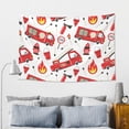 thumbnail image 5 of Xecao Fire Truck Print Tapestry, Wall Hanging Room Funny Decor, Backdrop Room Decor for Bedroom Living Room dormitory, 5 of 8