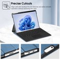 thumbnail image 2 of Fintie Protective Case for 13 Inch Microsoft Surface Pro 9 / Pro 9 5G (2022 Release) - Multiple Angle Viewing Hard Shell Slim Portfolio Cover Compatible with Type Cover Keyboard, Ocean Blue, 2 of 9