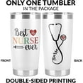 thumbnail image 6 of Best Nurse Ever-Nurse Appreciation Gifts-School Nurse Graduation Gifts-Nurse Gifts For Women-Nursing Gifts For New Grad Nurse-CNA NICU L&D EMT LPN Nutrition Facts Nurse Tumbler 20Oz With Straw, 6 of 6