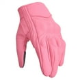thumbnail image 2 of Motorcycle Leather Gloves for Women Full Finger Touchscreen Motocross Gloves Moto Gloves Dirt Bike Biker Riding Gloves Pink Outdoor Gloves, 2 of 5