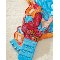 thumbnail image 3 of Silk Blue Lingerie Set Floral Garter, 3 of 5