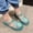 Green, variant on Vornjynx Girls Jelly Sandals Adjustable Strap Closed Toe Cute Flower Summer Beach Flat Shoes Yellow Size 10 Toddler