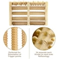 thumbnail image 3 of Dual Foot Massager Roller - Plantar Fasciitis Relief, Foot - Trigger Point Therapy, Reflexology Tool, Stress Relaxation Gifts for Women, Men - Wooden, 3 of 6