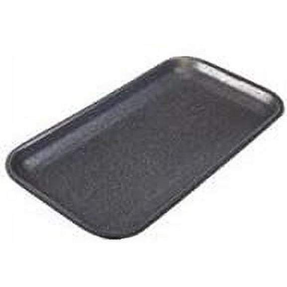 17SBK(100PCS), 17S Black Foam Meat Trays