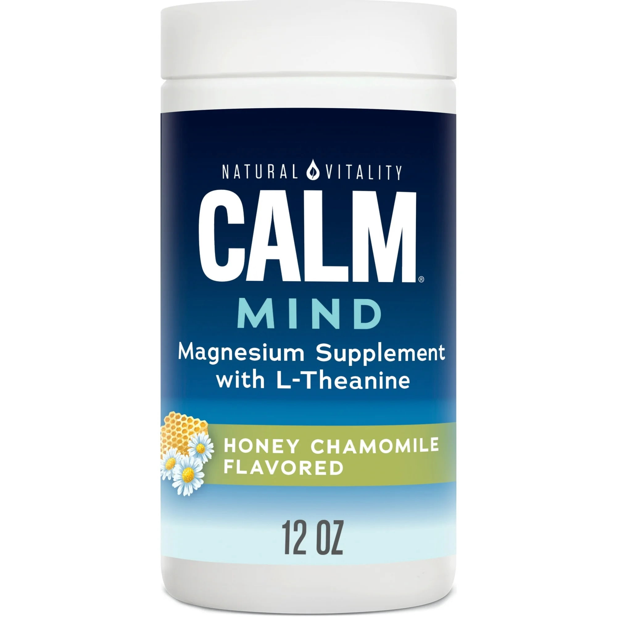 Natural Vitality CALM Mind Magnesium, 12 oz, Honey Chamomile