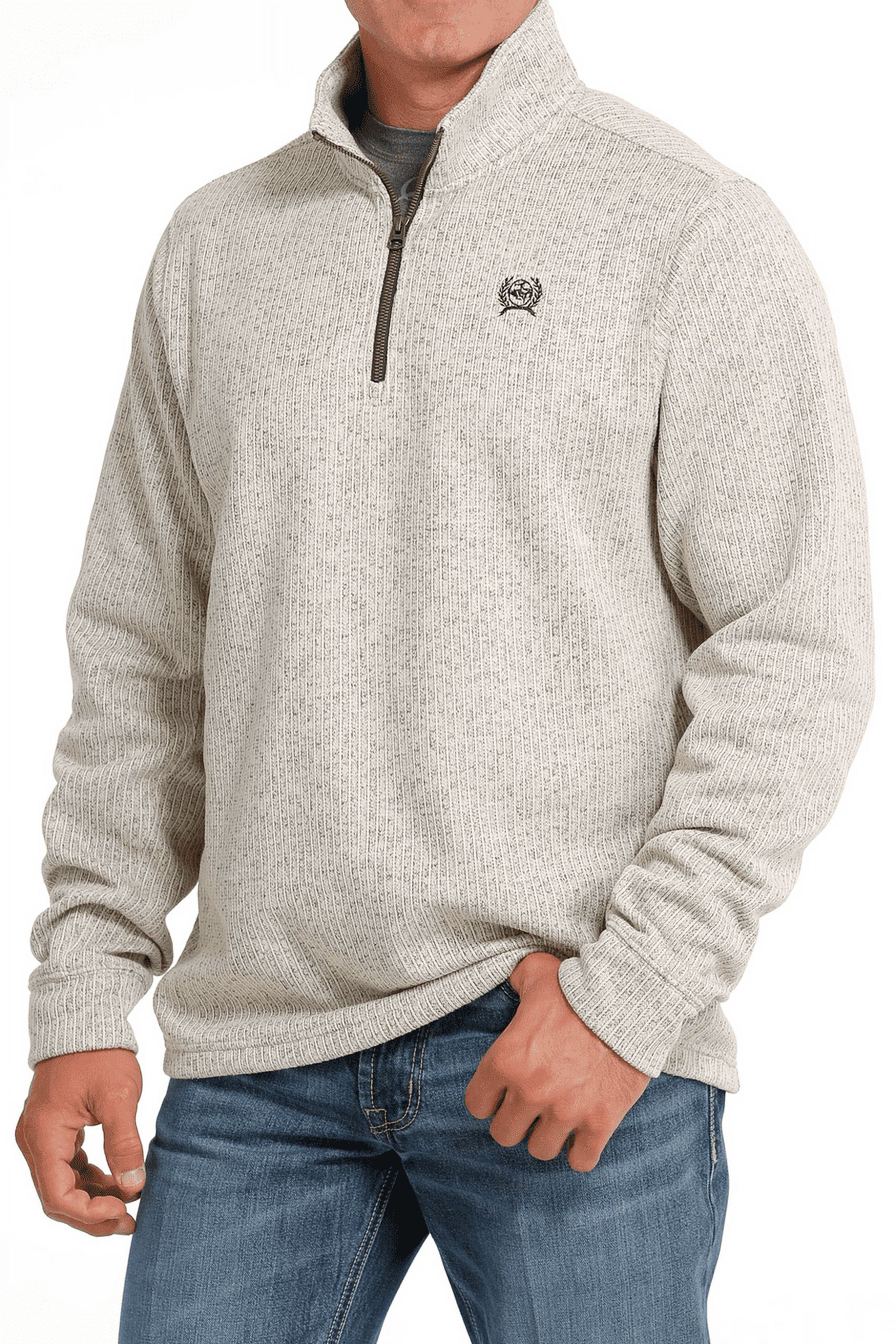 Cinch Men's Stone Quarter Zip Sweater Pullover MWK1080013