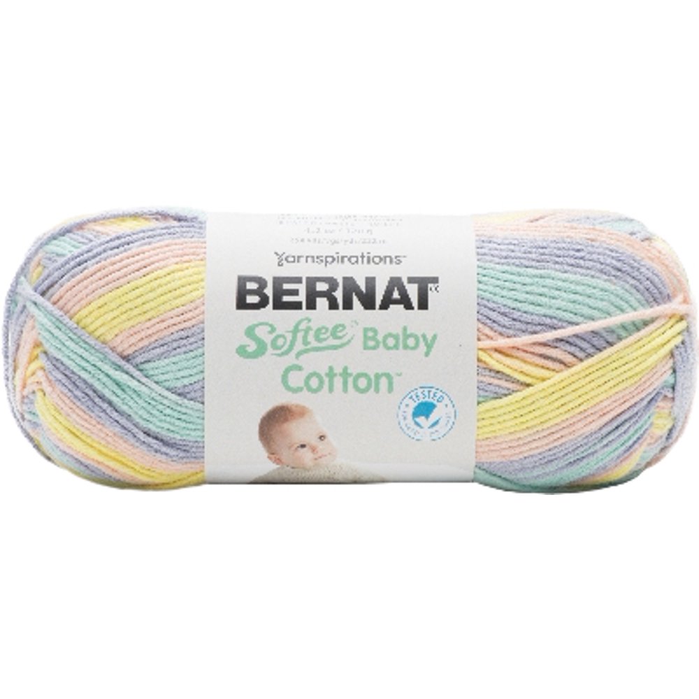 Bernat Cotton Softee Baby Yarn (120 g/4.2 oz), Candy Colors Varg