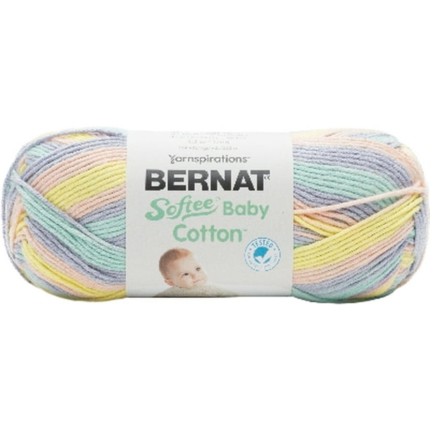 Bernat Softee Baby Cotton Yarn, (120g/4.2oz), Candy Colors Varg