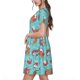 thumbnail image 2 of Balery Sea Otters Family In Blue Water Vestidos sueltos de manga corta para mujer, vestidos de verano 2025, vestidos casuales de corte A con vuelo., 2 of 6