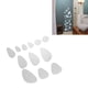 thumbnail image 5 of Etiqueta Engomada Del Fondo, Etiqueta Engomada No Tóxica De La Pared Del Espejo Luz En Peso Para La Decoración De La Pared Para La Sala De Estar ANGGREK Plata, 5 of 8