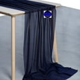 thumbnail image 2 of MDS pack of 25 Wedding 29 x 120 inches Sheer chiffon Table Runner for Rustic Boho Wedding Banquet Decor for 10Ft Table Runners - Navy Blue, 2 of 6