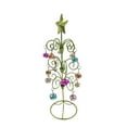 thumbnail image 3 of Mini árbol de Navidad de hierro, artesanía de árbol artificial, adorno de mesa con campana Verde, 3 of 8