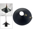 thumbnail image 5 of Modern Camping Leather Lampshade Replacement Fanshaped Light Cover Removable Black, 5 of 8