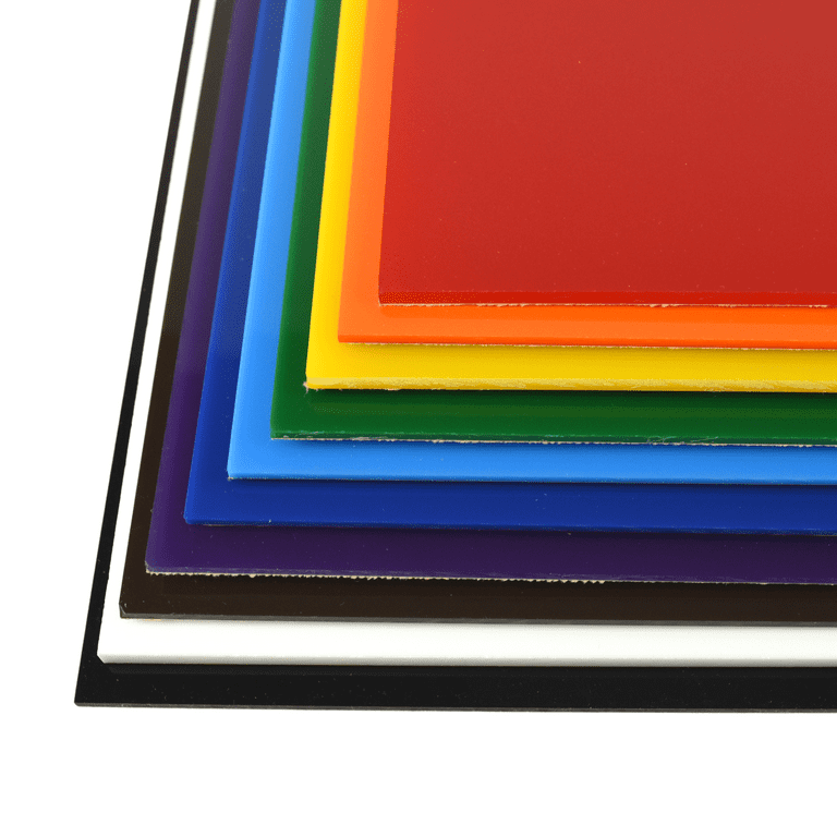Popular Size 2mm 3mm Transparent Plastic Sheet Colored Acrylic