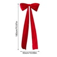 thumbnail image 3 of JHEHF Christmas Tree Decoration 70.9 Inch Large Red Bow Tie Long Ribbon Oversized Holiday Decoration Big Ribbon Party Wall Decor for Room Door Valentine'S Day Wedding Party Supplies, 3 of 9