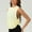 Yellow, variant on ECZHAW Workout Tank Top for Women, Side Drawstring Ruched Breathable Sleeveless Muscle Tee Summer Crew Neck Yoga Tops Shirt