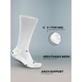 thumbnail image 2 of Penn Cushioned Crew Socks for Men Breathable Athletic Socks with Moisture-Wicking Quick Dry Fiber, 12 pk, White, 2 of 7