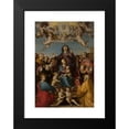 thumbnail image 2 of Anonymous 17x24 Black Modern Framed Museum Art Print Titled - St. Anne with Virgin Mary and Child Jesus and Saints in Adoration, 2 of 5