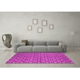 thumbnail image 3 of Ahgly Company Indoor Round Oriental Pink Industrial Area Rugs, 7' Round, 3 of 4
