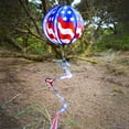thumbnail image 2 of In the Breeze 11-inch USA Flag Hanging Ball Spinner, Wind Spinner, 2490, 2 of 5