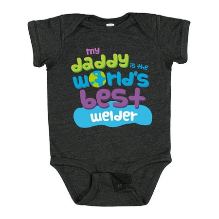 

Inktastic My Daddy is the World’s Best Welder Gift Baby Boy or Baby Girl Bodysuit