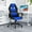 Blue, variant on Dkelincs Gaming Chair Massage Computer Chair Ergonomic Video Game Chairs, Adjustable Office Desk Chair with Lumbar Support & Armrest for Teens & Children, Black