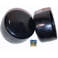 thumbnail image 2 of (Pack of 10) 1-5/8" to 1-11/16" Round Black Vinyl Flexible End Cap Bolt Screw Rubber Thread Protector Safety Cover, 2 of 3